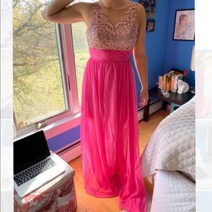 NEVER WORN pink long dress